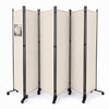 Paravent interieur separateur avec roue 6 panneaux autoportant pliable 340 x 30 x 171 cm Beige - vuunut.com