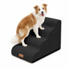Escalier pour chien et chat en mousse haute densite et housse lavable 72x40x50cm noir - vuunut.com