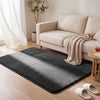 Tapis de salon poils ras doux antiderapant 120x160cm uni anthracite - vuunut.com