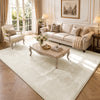Tapis de salon poils ras doux antiderapant 200x300cm uni beige - vuunut.com