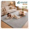 Tapis de salon poils ras doux antiderapant 200x300cm uni gris - vuunut.com
