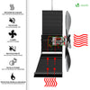 Ventilateur poele bois 4 lames avec Protection Contre le Surchauffe - vuunut.com