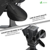 Ventilateur poele bois 4 lames avec Protection Contre le Surchauffe - vuunut.com