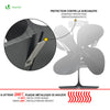 Ventilateur poele bois 4 lames avec Protection Contre le Surchauffe - vuunut.com