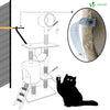 Arbre à Chat 154cm avec Griffoir Plateforme Niche XXL Beige - vuunut.com