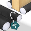 Lot de 2 Boudins de Porte Isolants coupe froid Découpables 96cm Noir - vuunut.com