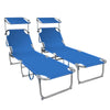Transat pare soleil Lot de 2 pcs Bleu - vuunut.com