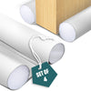 Lot de 4 Boudins de Porte Isolants coupe froid Découpables 96cm Blanc - vuunut.com