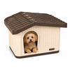 Maison pour chat chien plastique interieur exterieur 60x51x41cm Beige - vuunut.com
