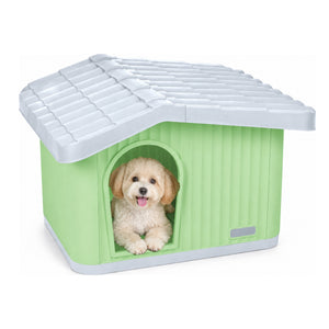 Maison pour chat chien plastique interieur exterieur 60x51x41cm Vert - vuunut.com