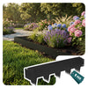 Lot de 5 Bordures de jardin acier galvanise avec pointes ancrages 106x18cm noir - vuunut.com