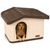Maison pour chat chien plastique interieur exterieur 75x63x51cm Beige - vuunut.com