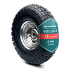 Roue gonflable robuste 3.5-4 pour chariot brouette alesage 16mm 260x85mm metal - vuunut.com