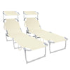 Transat pare soleil Lot de 2 pcs Beige - vuunut.com