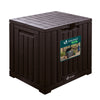 Coffre de Rangement Exterieur 126L en PP avec Système de Verrouillage 56x44x53CM Marron - vuunut.com
