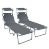 Transat pare soleil Lot de 2 pcs Gris - vuunut.com