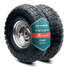 Lot de 2 Roue gonflable robuste 3.5-4 pour chariot brouette alesage 16mm 260x85mm metal - vuunut.com