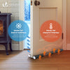 Lot de 4 Boudins de Porte Isolants coupe froid Découpables 96cm Noir - vuunut.com