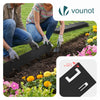 Lot de 10 Bordures de jardin acier galvanise avec pointes ancrages 106x18cm noir - vuunut.com