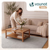 Tapis de salon poils ras doux antiderapant 140x200cm uni gris - vuunut.com