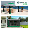 Tonnelle de jardin exterieure pliable avec moustiquaire Pop up 3.6x3.6m vert - vuunut.com