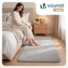 Tapis de salon poils ras doux antiderapant 120x160cm uni gris - vuunut.com
