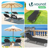 Transat pare soleil Lot de 2 pcs Noir - vuunut.com