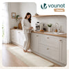 Tapis de salon poils ras doux antiderapant 60x180cm uni beige - vuunut.com