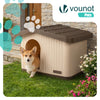 Maison pour chat chien plastique interieur exterieur 60x51x41cm Beige - vuunut.com