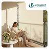 Store vertical sans percage extensible exterieur 200x310cm polyester beige - vuunut.com