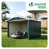 Abri pour robot tondeuse en métal XL Vert - vuunut.com