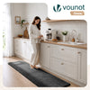Tapis de salon poils ras doux antiderapant 60x180cm uni anthracite - vuunut.com