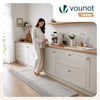 Tapis de salon poils ras doux antiderapant 60x180cm uni gris - vuunut.com