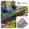 Lot de 10 Bordures de jardin acier galvanise avec pointes ancrages 106x18cm gris - vuunut.com