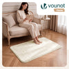 Tapis de salon poils ras doux antiderapant 80x150cm uni beige - vuunut.com