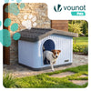 Maison pour chat chien plastique interieur exterieur 60x51x41cm Blanc - vuunut.com