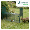 Piege pour animaux vivants cage trappe en metal 80x26x34cm vert - vuunut.com