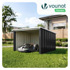 Abri pour robot tondeuse en métal L Noir - vuunut.com