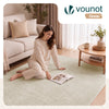 Tapis de salon poils ras doux antiderapant 160x230cm uni beige - vuunut.com