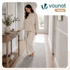 Tapis de salon poils ras doux antiderapant 80x200cm uni gris - vuunut.com