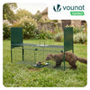 Piege pour animaux vivants cage trappe en metal 100x29x40cm vert - vuunut.com