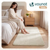 Tapis de salon poils ras doux antiderapant 120x160cm uni beige - vuunut.com