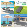 Transat pare soleil Lot de 2 pcs Gris - vuunut.com