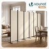 Paravent interieur separateur 6 panneaux autoportant pliable 340 x 30 x 164 cm Beige - vuunut.com