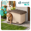 Maison pour chat chien plastique interieur exterieur 75x63x51cm Beige - vuunut.com