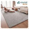 Tapis de salon poils ras doux antiderapant 240x340cm uni gris - vuunut.com