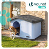 Maison pour chat chien plastique interieur exterieur 75x63x51cm Blanc - vuunut.com