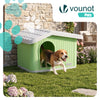 Maison pour chat chien plastique interieur exterieur 60x51x41cm Vert - vuunut.com