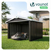 Abri pour robot tondeuse en métal XL Noir - vuunut.com