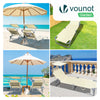 Transat pare soleil Lot de 2 pcs Beige - vuunut.com